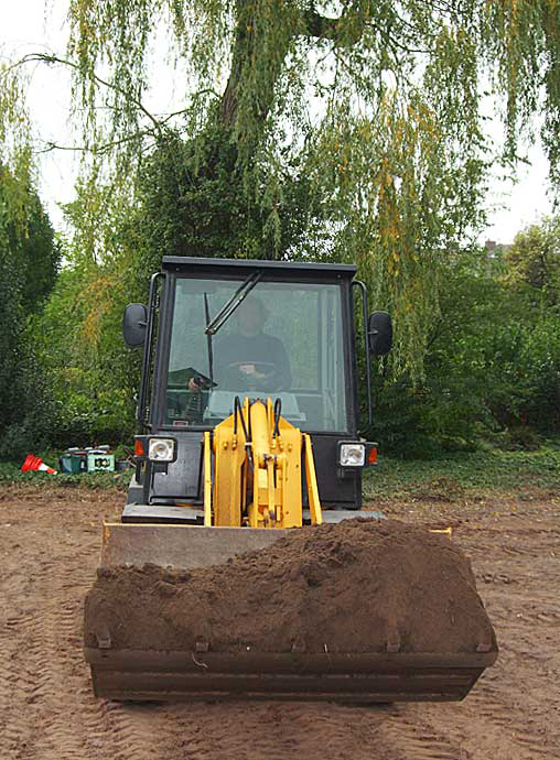 Erdarbeiten mit dem Bagger